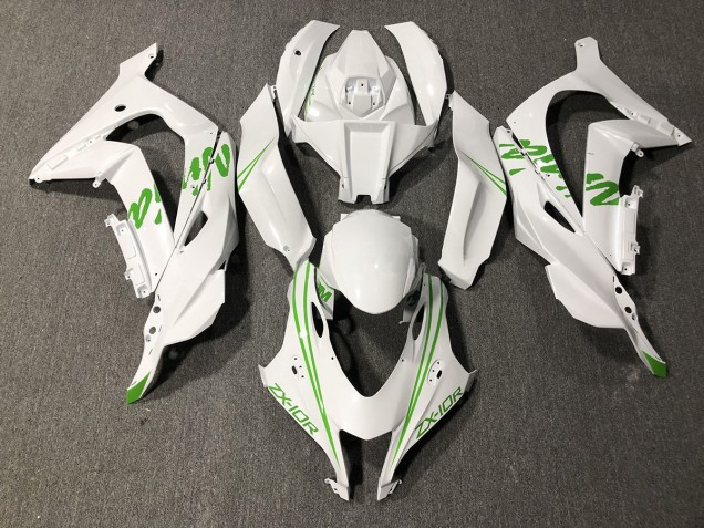 Pearl Green White Kawi 16-19 ZX10R Motorcycle Fairing Pearl Green White Kawi 16-19 ZX10R Motorcycle Fairing