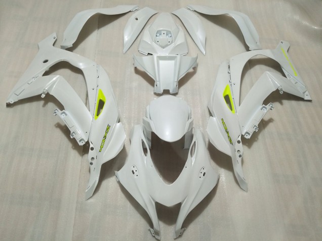 Pearl White 16-19 ZX10R Motorcycle Fairing Pearl White 16-19 ZX10R Motorcycle Fairing