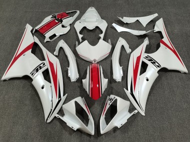 Pearl White & Gloss Red 08-16 R6 Motorcycle Fairing