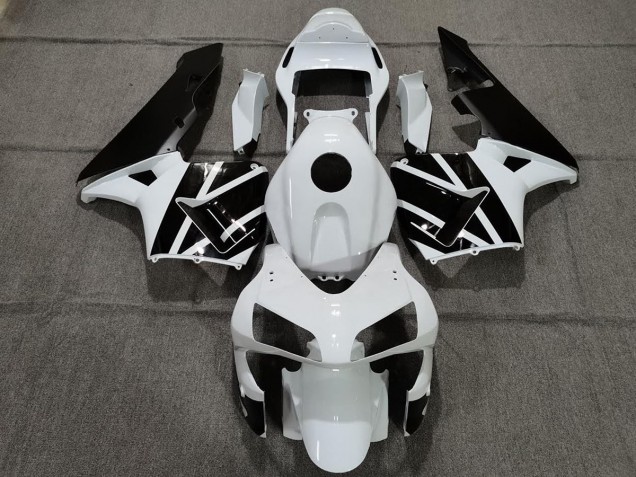 Pearl White and Black 03-04 CBR600RR Motorcycle Fairing Pearl White and Black 03-04 CBR600RR Motorcycle Fairing