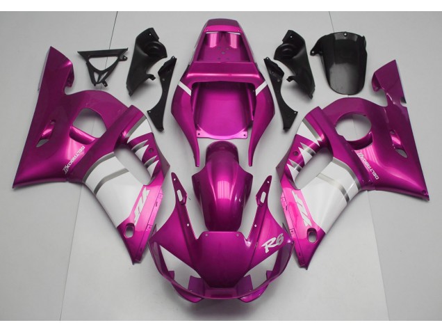 Pink & White 98-02 R6 Motorcycle Fairing Pink & White 98-02 R6 Motorcycle Fairing