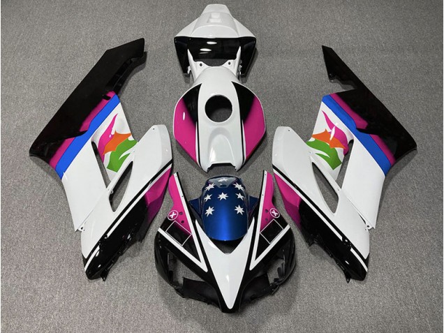 Pink and Blue Flag 04-05 CBR1000RR Motorcycle Fairing Pink and Blue Flag 04-05 CBR1000RR Motorcycle Fairing
