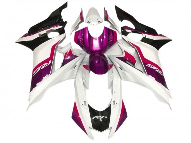 Pink and Gloss White 17-21 R6 Motorcycle Fairing