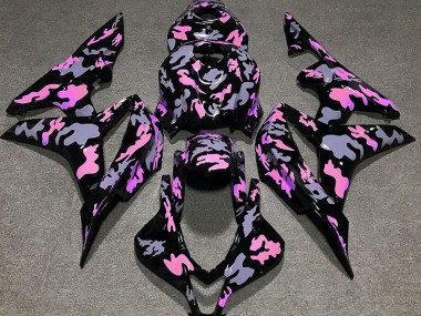 Pink and Grey Camouflage 07-08 CBR600RR Motorcycle Fairing
