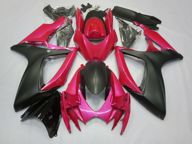 Pink and Matte 06-07 GSXR 600-750 Motorcycle Fairing Pink and Matte 06-07 GSXR 600-750 Motorcycle Fairing