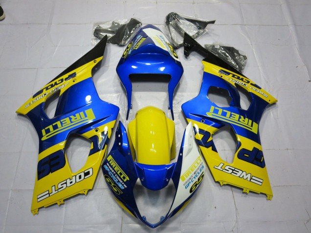 Pirelli 03-04 GSXR 1000 Motorcycle Fairing Pirelli 03-04 GSXR 1000 Motorcycle Fairing