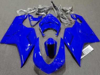Plain Gloss Blue 07-14 Ducati 848 1098 1198 Motorcycle Fairing
