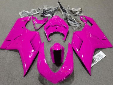 Plain Gloss Pink 07-14 Ducati 848 1098 1198 Motorcycle Fairing