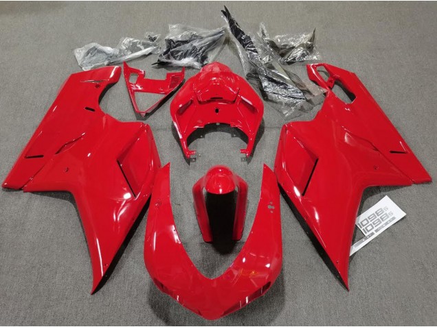 Plain Gloss Red 07-14 Ducati 848 1098 1198 Motorcycle Fairing Plain Gloss Red 07-14 Ducati 848 1098 1198 Motorcycle Fairing