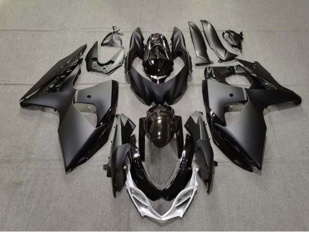 Plain Matte and Gloss Black 09-16 GSXR 1000 Motorcycle Fairing