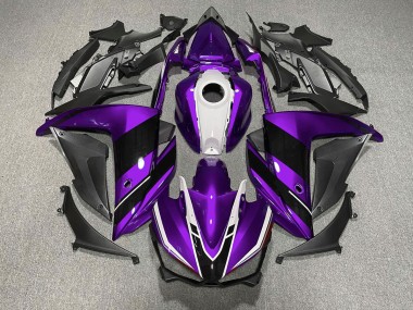 Purple Black and White 15-18 R3 Motorcycle Fairing