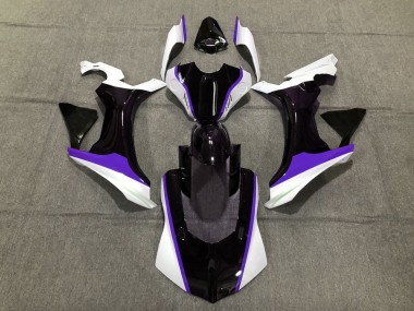 Purple Black and White 15-19 R1 Motorcycle Fairing