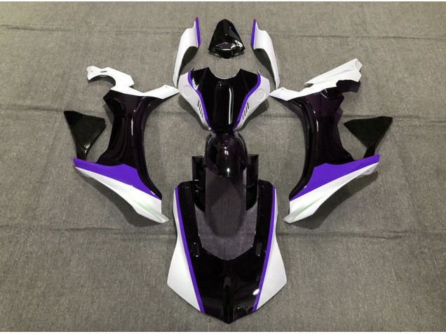 Purple Black and White 15-19 R1 Motorcycle Fairing