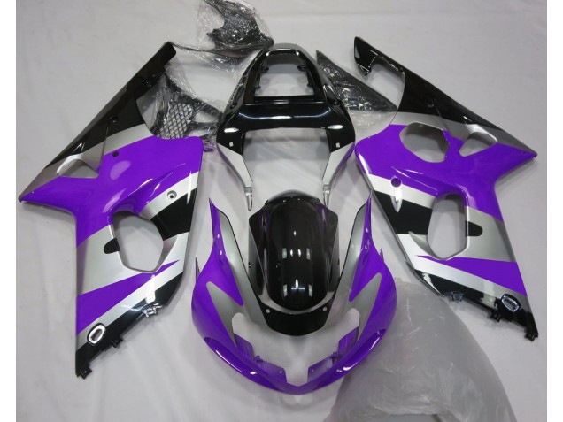 Purple Silver OEM Style 00-02 GSXR 1000 Motorcycle Fairing Purple Silver OEM Style 00-02 GSXR 1000 Motorcycle Fairing