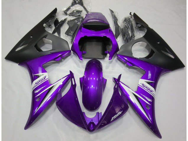 Purple & White 03-04 R6 Motorcycle Fairing