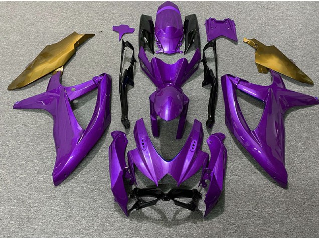 Purple and Gold 08-10 GSXR 600-750 Motorcycle Fairing