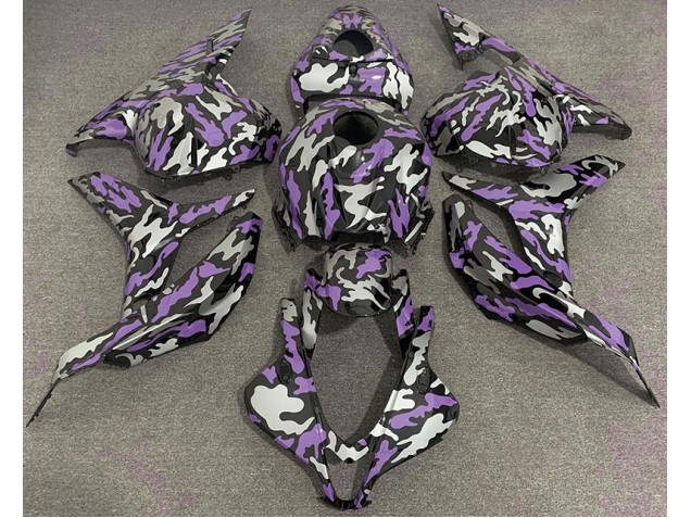 Purple and Silver Camo 09-12 CBR600RR Motorcycle Fairing Purple and Silver Camo 09-12 CBR600RR Motorcycle Fairing