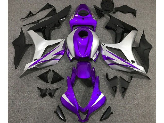 Purple and Silver OEM Style 07-08 CBR600RR Motorcycle Fairing