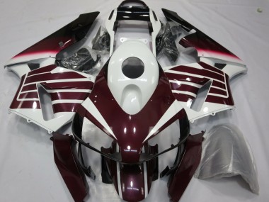 Purple and White 03-04 CBR600RR Motorcycle Fairing