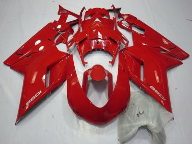 Red 1098 07-14 Ducati 848 1098 1198 Motorcycle Fairing