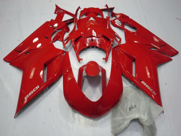 Red 1098 07-14 Ducati 848 1098 1198 Motorcycle Fairing Red 1098 07-14 Ducati 848 1098 1198 Motorcycle Fairing