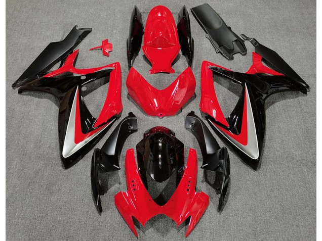 Red Black OEM Style 06-07 GSXR 600-750 Motorcycle Fairing Red Black OEM Style 06-07 GSXR 600-750 Motorcycle Fairing