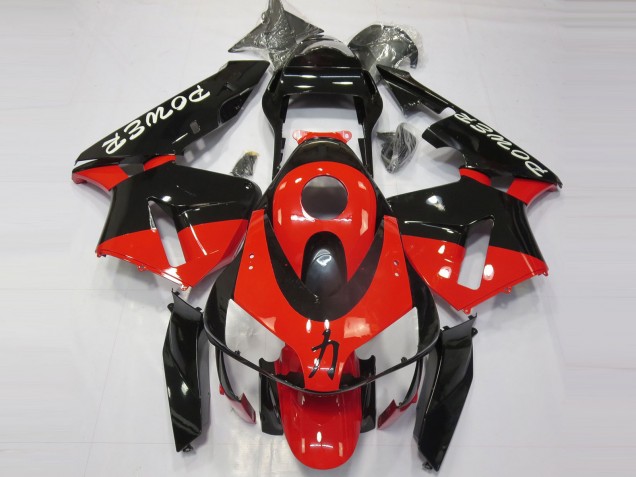 Red Black Power 03-04 CBR600RR Motorcycle Fairing Red Black Power 03-04 CBR600RR Motorcycle Fairing