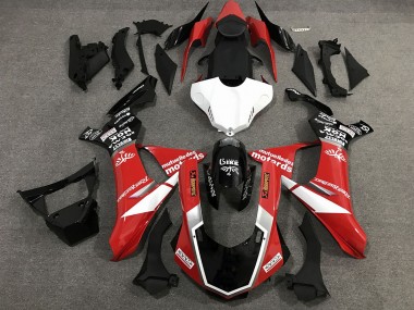 Red Black and White Custom Style Gloss 15-19 R1 Motorcycle Fairing