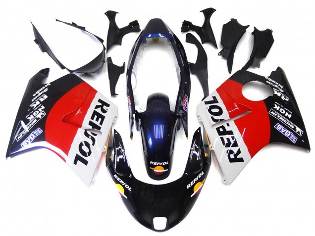 Red Black and White Repsol 96-07 CBR1100XX Motorcycle Fairing Red Black and White Repsol 96-07 CBR1100XX Motorcycle Fairing