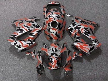 Red Camo 02-12 VFR800 Motorcycle Fairing