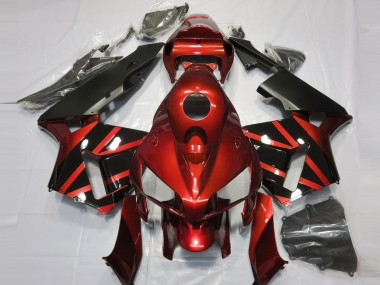 Red & Gloss Black Design 05-06 CBR600RR Motorcycle Fairing