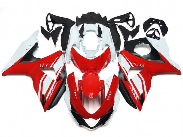 Red Gloss with Black Style 09-16 GSXR 1000 Motorcycle Fairing Red Gloss with Black Style 09-16 GSXR 1000 Motorcycle Fairing