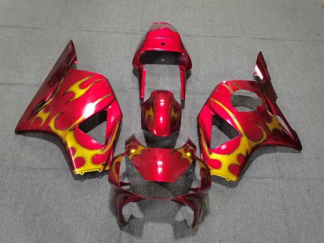 Red & Gold Style 02-03 CBR954RR Motorcycle Fairing