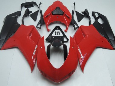 Red Matte Black 07-14 Ducati 848 1098 1198 Motorcycle Fairing