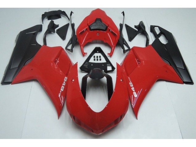 Red Matte Black 07-14 Ducati 848 1098 1198 Motorcycle Fairing Red Matte Black 07-14 Ducati 848 1098 1198 Motorcycle Fairing