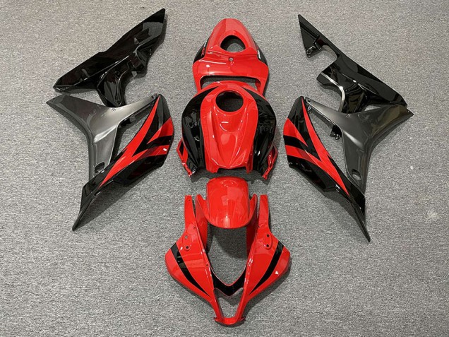 Red OEM Style & Grey 07-08 CBR600RR Motorcycle Fairing