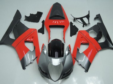 Red Silver and Black 03-04 GSXR 1000 Motorcycle Fairing