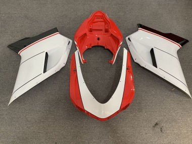 Red White 07-14 Ducati 848 1098 1198 Motorcycle Fairing