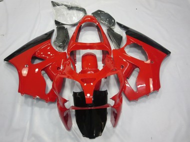 Red and Black 00-02 ZX6R Motorcycle Fairing
