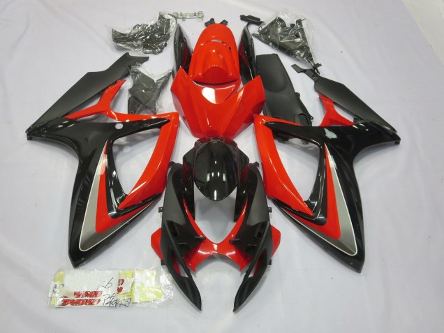 Red and Black 06-07 GSXR 600-750 Motorcycle Fairing Red and Black 06-07 GSXR 600-750 Motorcycle Fairing