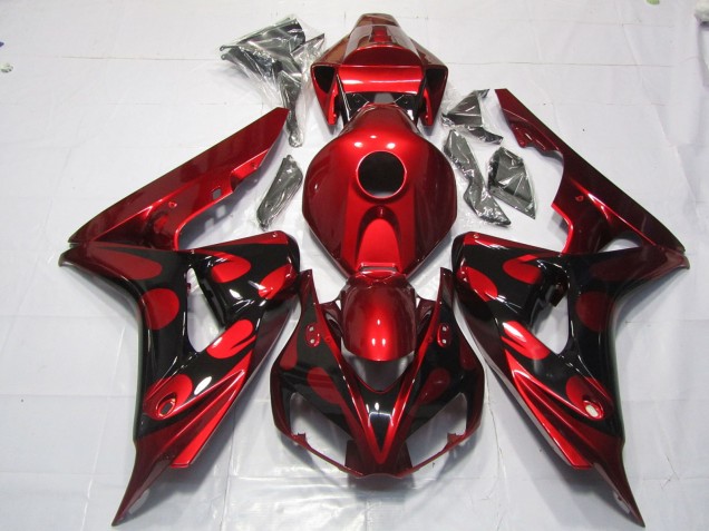 Red and Black Candy 06-07 CBR1000RR Motorcycle Fairing Red and Black Candy 06-07 CBR1000RR Motorcycle Fairing