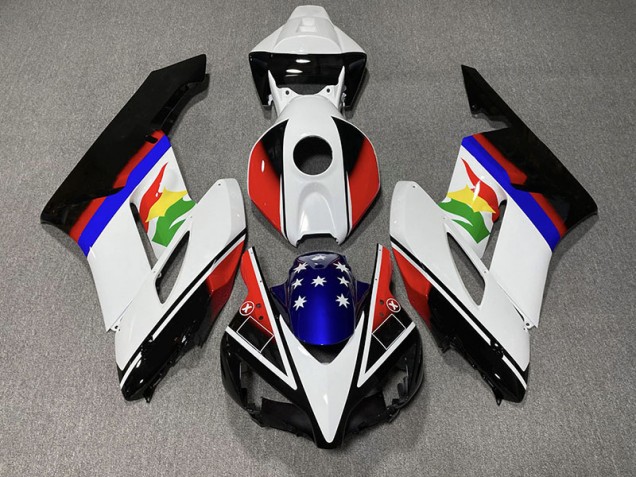 Red and Blue Flag 04-05 CBR1000RR Motorcycle Fairing Red and Blue Flag 04-05 CBR1000RR Motorcycle Fairing