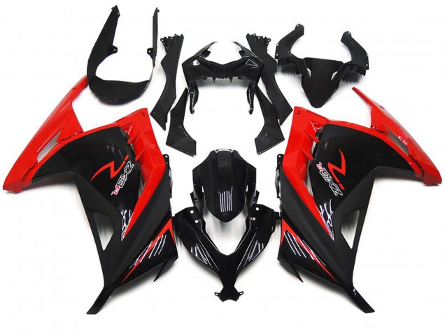 Red and Gloss Black 13-18 Ninja 300 Motorcycle Fairing Red and Gloss Black 13-18 Ninja 300 Motorcycle Fairing