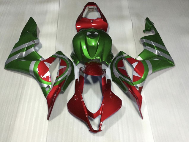 Red and Green Captain America 07-08 CBR600RR Motorcycle Fairing