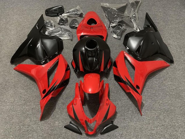 Red and Matte Black 09-12 CBR600RR Motorcycle Fairing