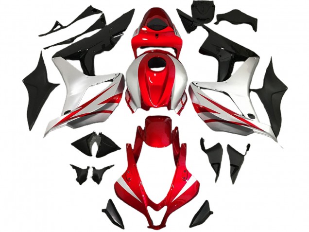 Red and Silver OEM Style 07-08 CBR600RR Motorcycle Fairing Red and Silver OEM Style 07-08 CBR600RR Motorcycle Fairing