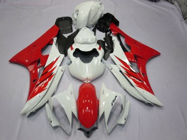 Red and White 06-07 R6 Motorcycle Fairing