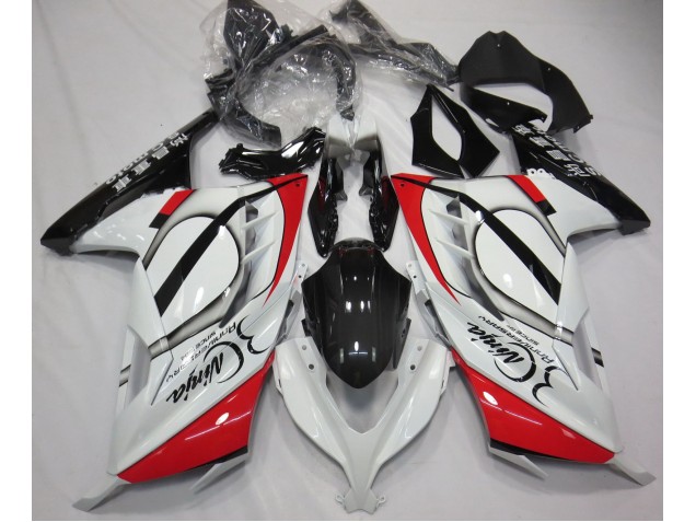 Red and White 13-18 Ninja 300 Motorcycle Fairing