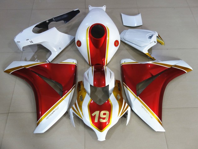 Red and White 19 08-11 CBR1000RR Motorcycle Fairing Red and White 19 08-11 CBR1000RR Motorcycle Fairing