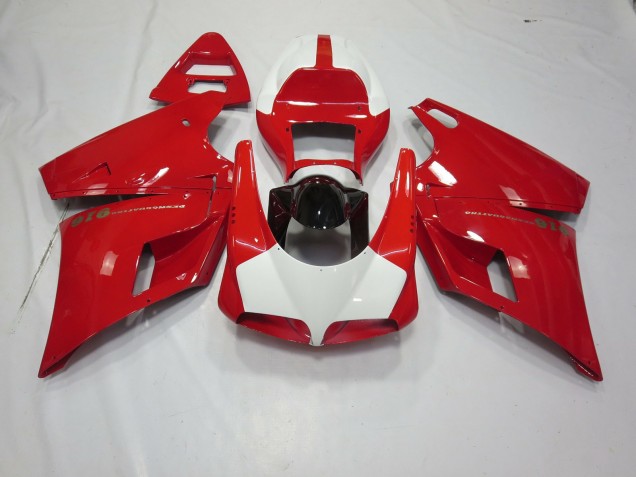 Red and White 93-05 Ducati 996 748 916 998 Motorcycle Fairing Red and White 93-05 Ducati 996 748 916 998 Motorcycle Fairing